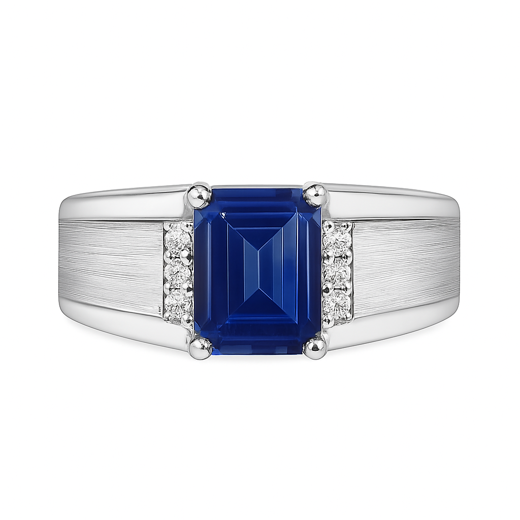 Titan Crest Sapphire Ring