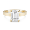 My Caroline Emerald Cut GoldenLine Solitaire Mounting