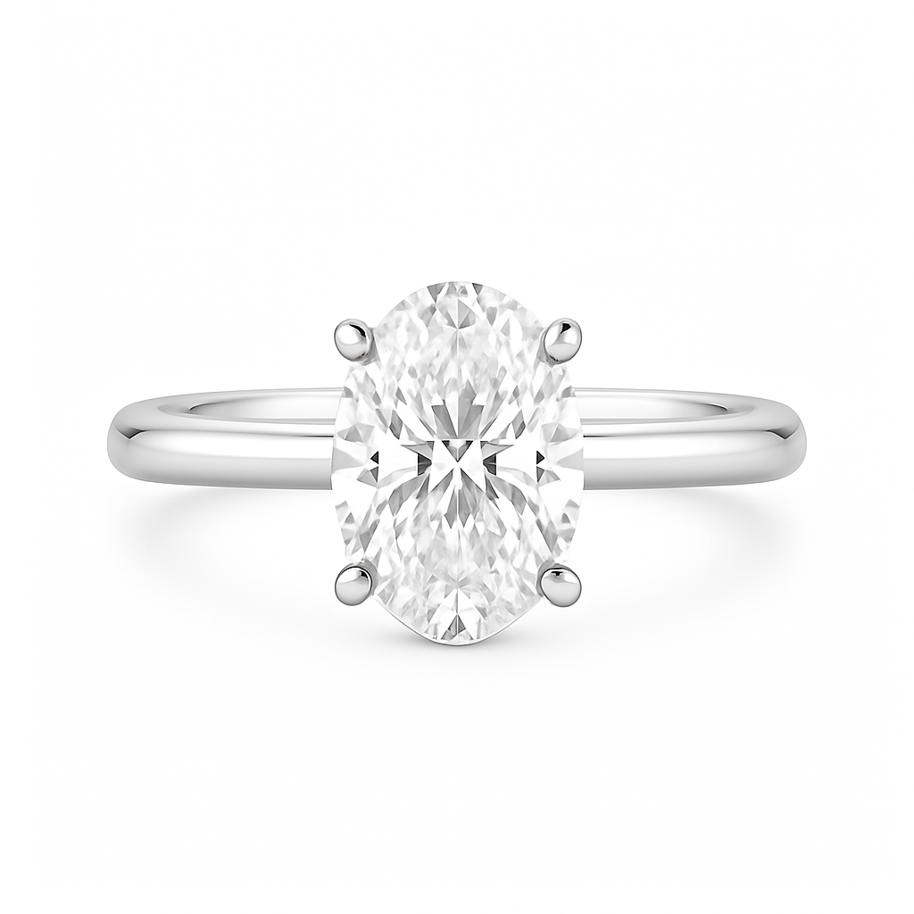 My Caroline Infinite Oval Solitaire Mounting