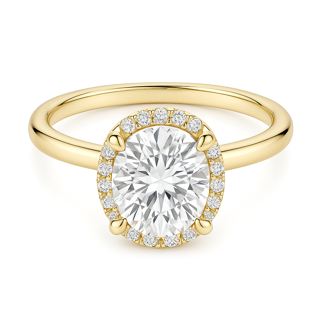 My Caroline Round Sunlit Halo Mounting