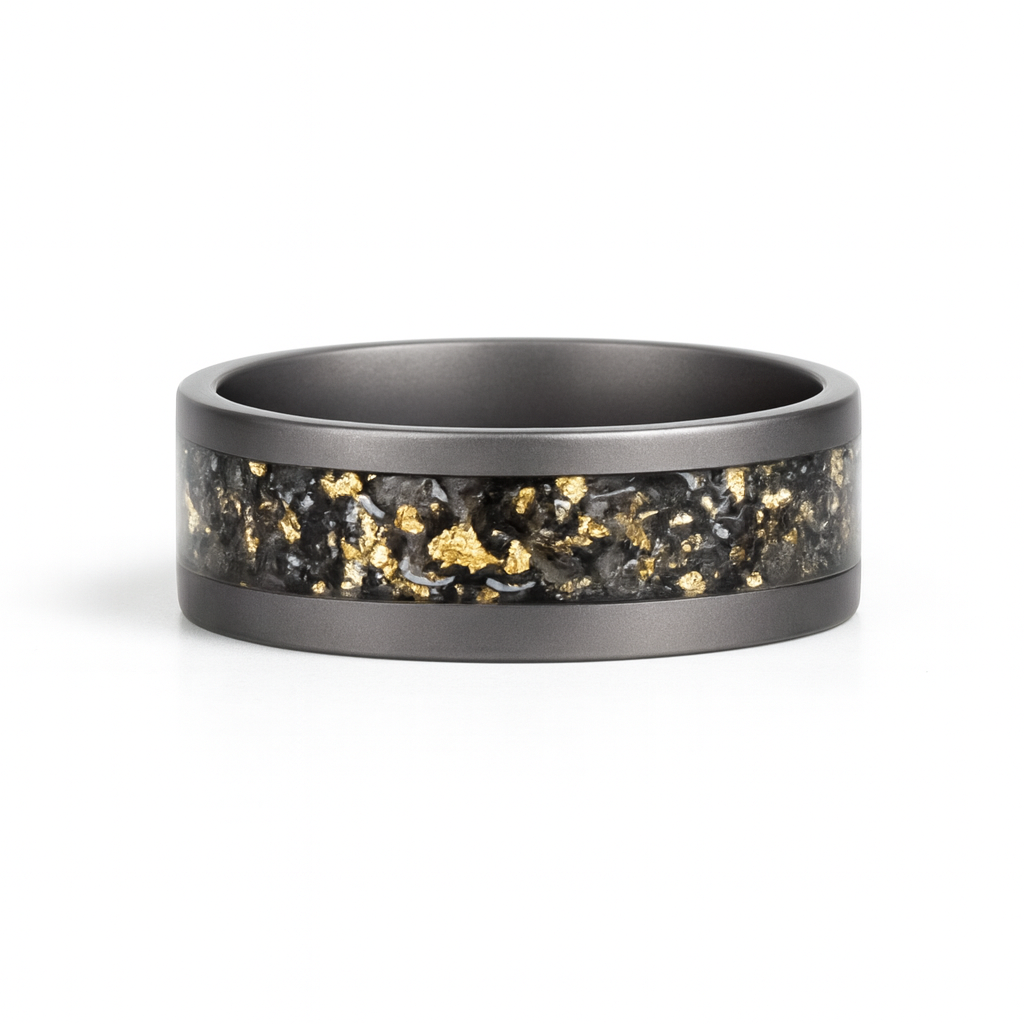 Heavy Stone® Tungsten Meteorite Men's Band