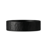 Heavy Stone® Hammered Zirconium Men's Band