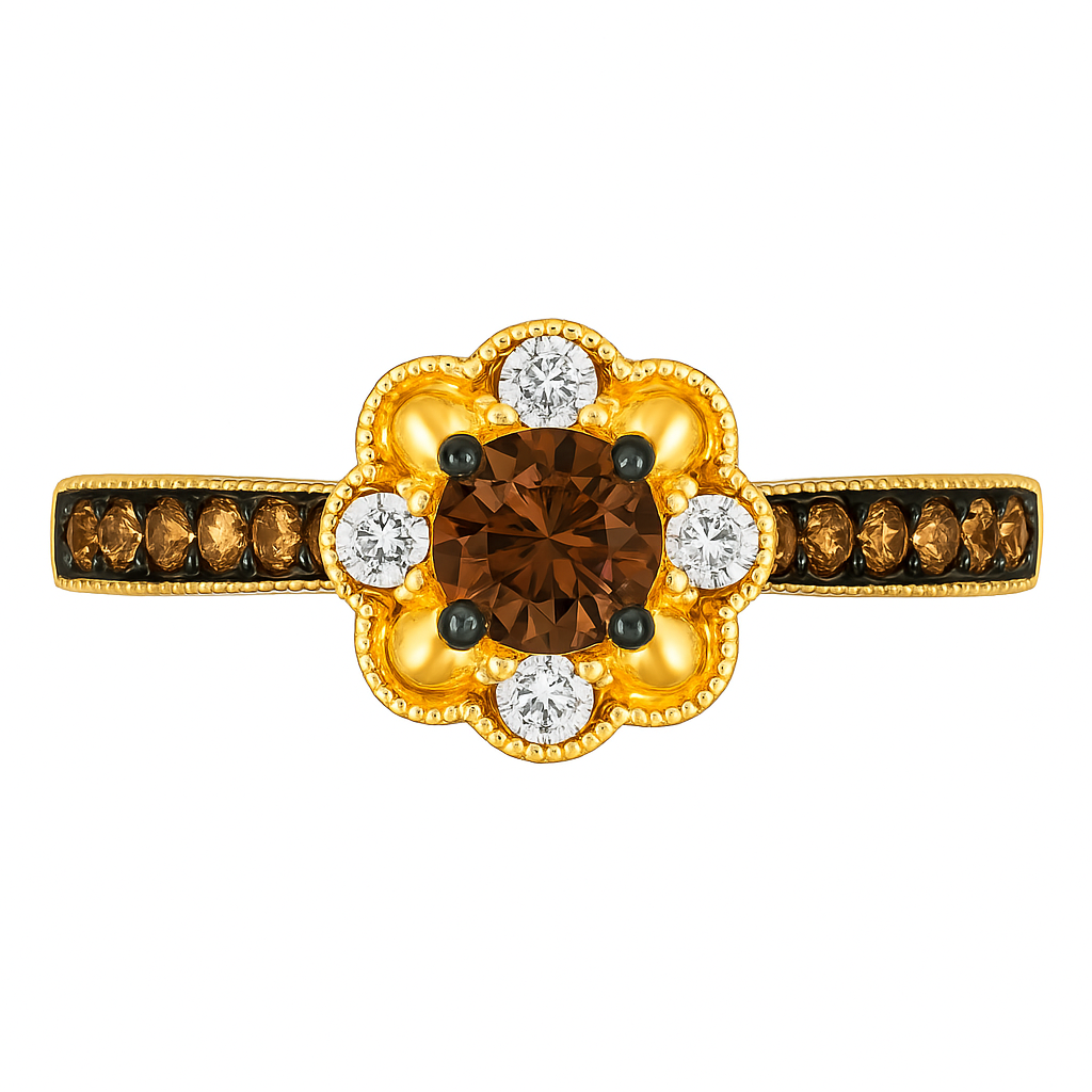 Le Vian® Honey Bloom Chocolate & Nude Diamond Ring