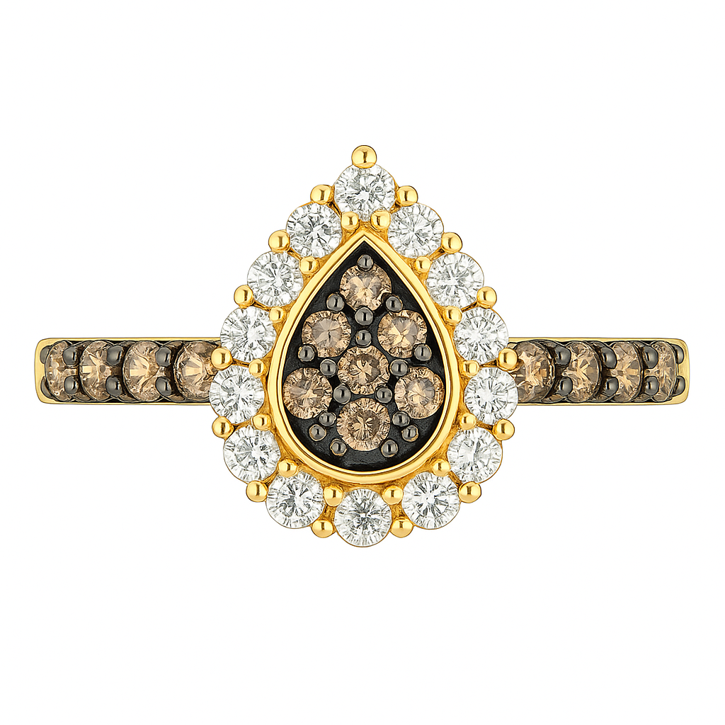 Le Vian® Starlit Chocolate Teardrop Ring