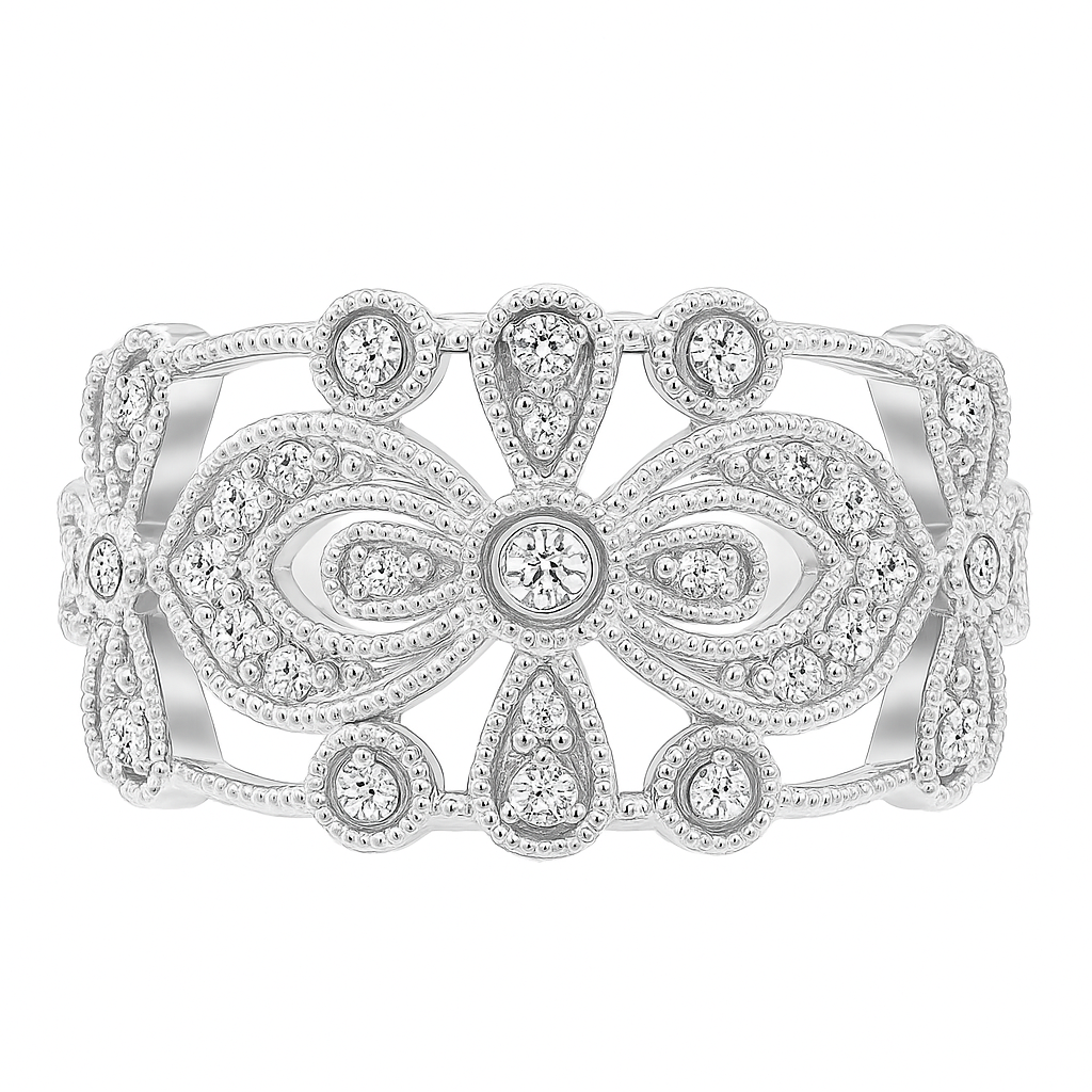 Vintage Whispers Diamond Band