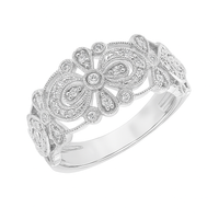 Vintage Whispers Diamond Band