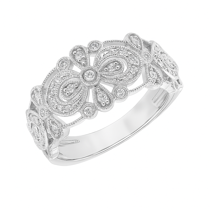 Vintage Whispers Diamond Band