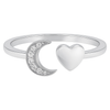 Moonlit Heart Ring