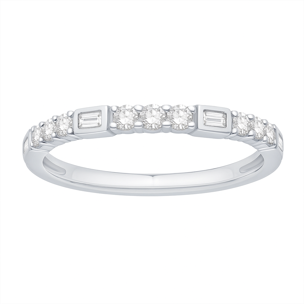 Two Hearts® Bezel Embrace Diamond Band