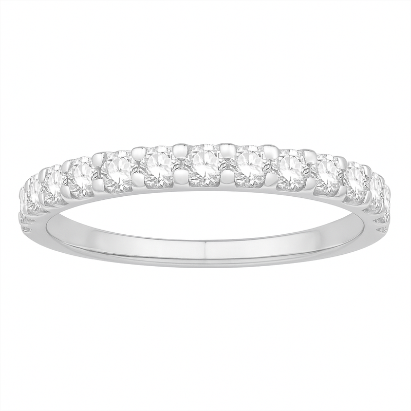 Two Hearts® Platinum Eternal Flame Diamond Band