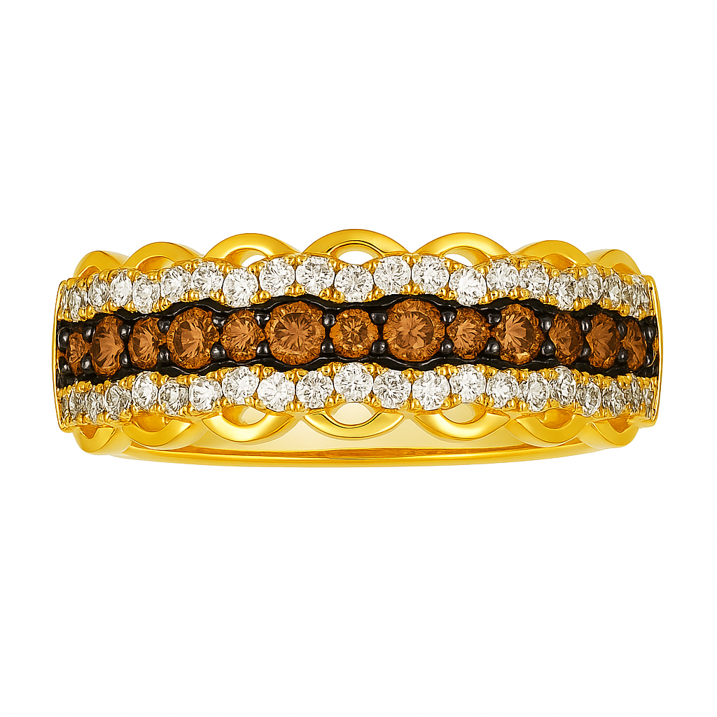 Le Vian® Golden Lace Chocolatier Diamond Band