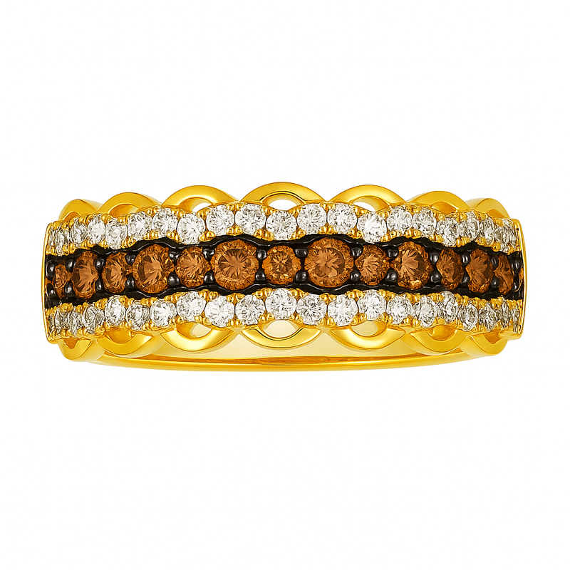 Le Vian® Golden Lace Chocolatier Diamond Band