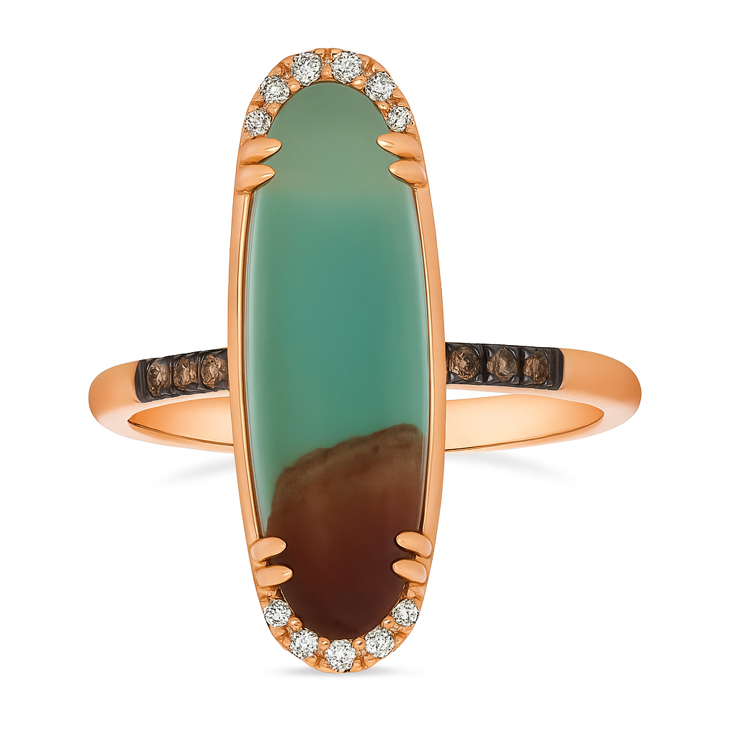 Le Vian® Windswept Horizon Peacock Aquaprase Statement Ring