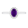 Evening Bloom Amethyst Ring