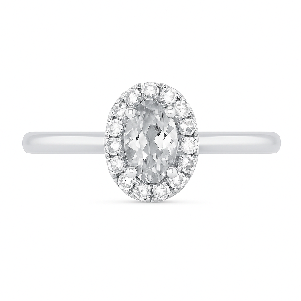 Clearbloom White Topaz Ring