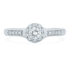 Two Hearts® Celestial Round Halo Engagement Ring