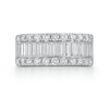 Two Hearts® Frosted Veil Diamond Band