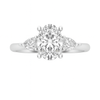 Love Story® Forever Framed Oval Diamond Engagement Ring