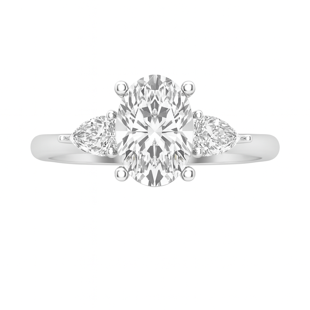 Love Story® Forever Framed Oval Diamond Engagement Ring