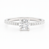 Two Hearts® Timeless Round Diamond Engagement Ring
