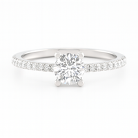 Two Hearts® Timeless Round Diamond Engagement Ring