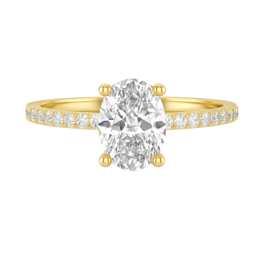 Love Story® Classic Devotion Oval Diamond Engagement Ring