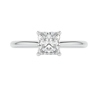 Refined Glow Princess Cut Diamond Solitaire