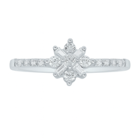 Starlit Baguette Cluster Ring