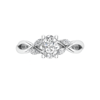 Love Story® Forever Entwined Oval Diamond Engagement Ring