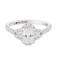 Love Story® Ever Luminous Oval Diamond Engagement Ring