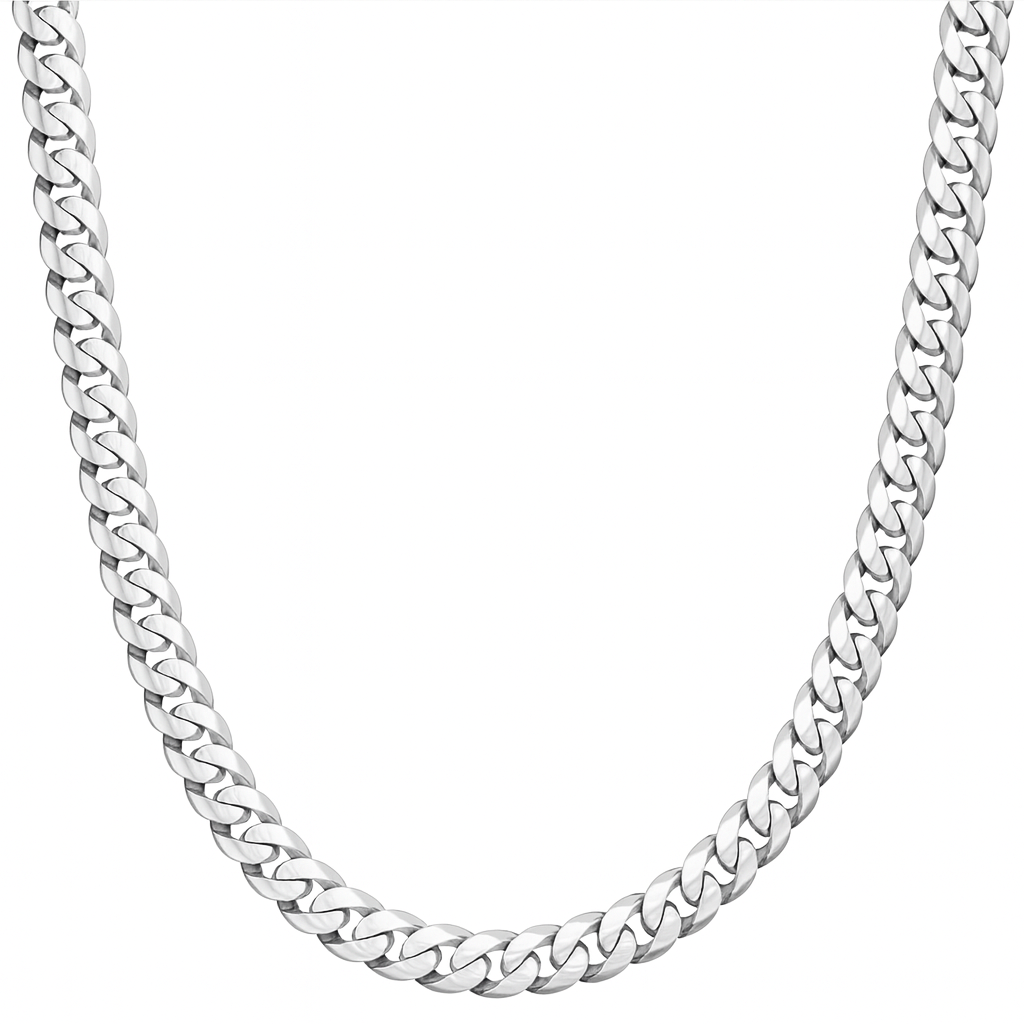 Silver Apex Cuban Chain