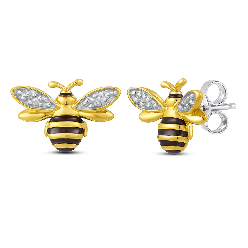 Honeybee Starlit Diamond Stud Earrings