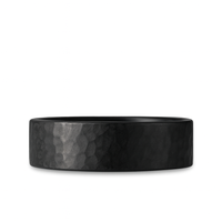 Heavy Stone® Hammered Zirconium Men's Band