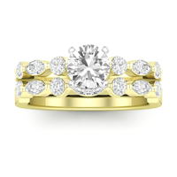 Love Story® Luminous Path Round Diamond Bridal Set