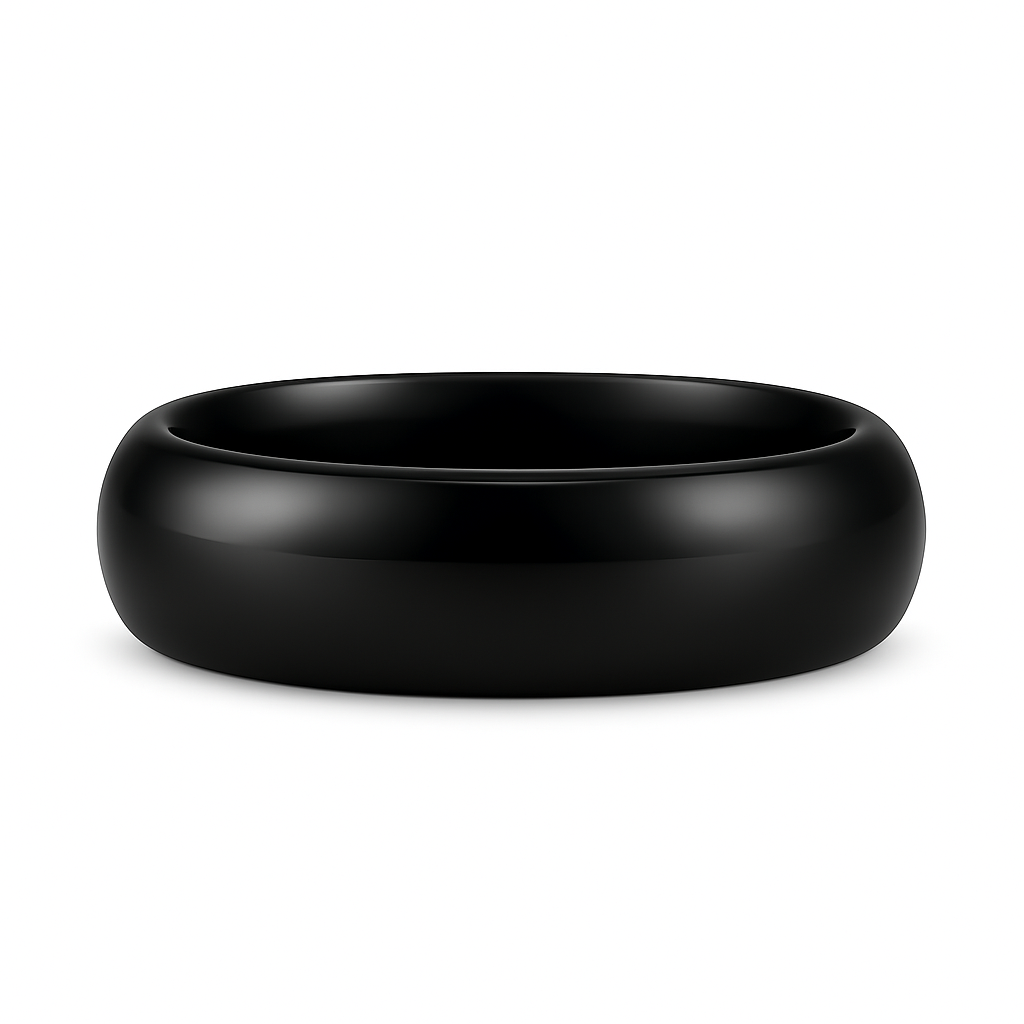 Heavy Stone® Black Ceramic Shine Men’s Band