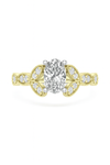 Love Story® Golden Bloom Oval Diamond Engagement Ring