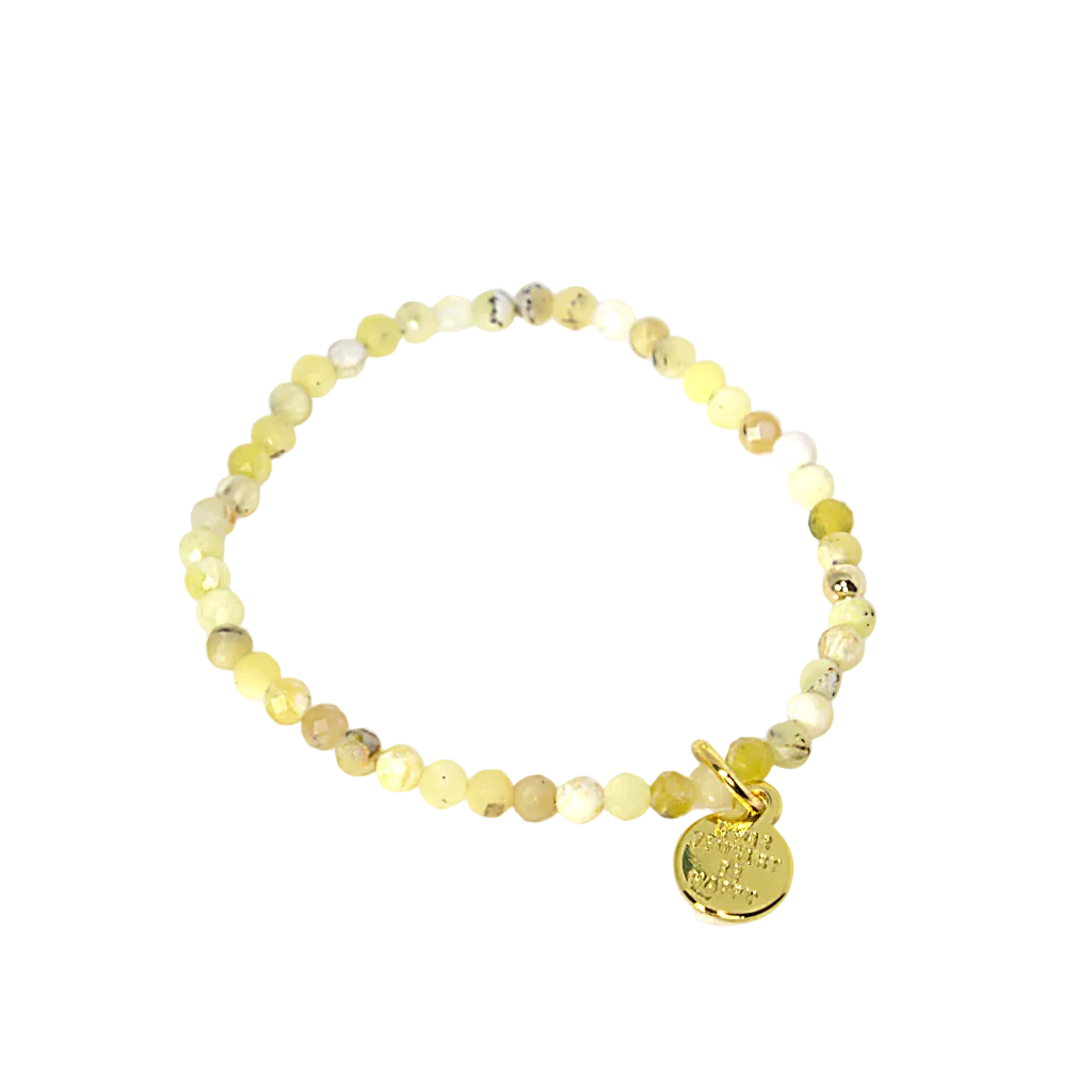 Yellow Opal Beaded Bracelet