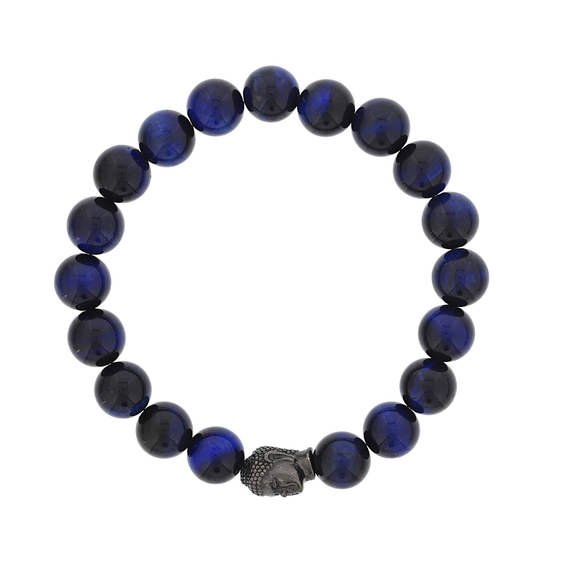 Dee Berkley® Blue Tiger Eye Buddha Bracelet