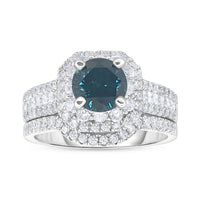 Two Hearts® Midnight Radiance Round Diamond Bridal Set