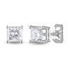 Signature Princess Cut Diamond Stud Earrings