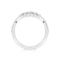 Graduated Arc Diamond Contour Band