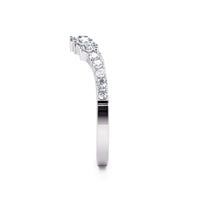 Graduated Arc Diamond Contour Band