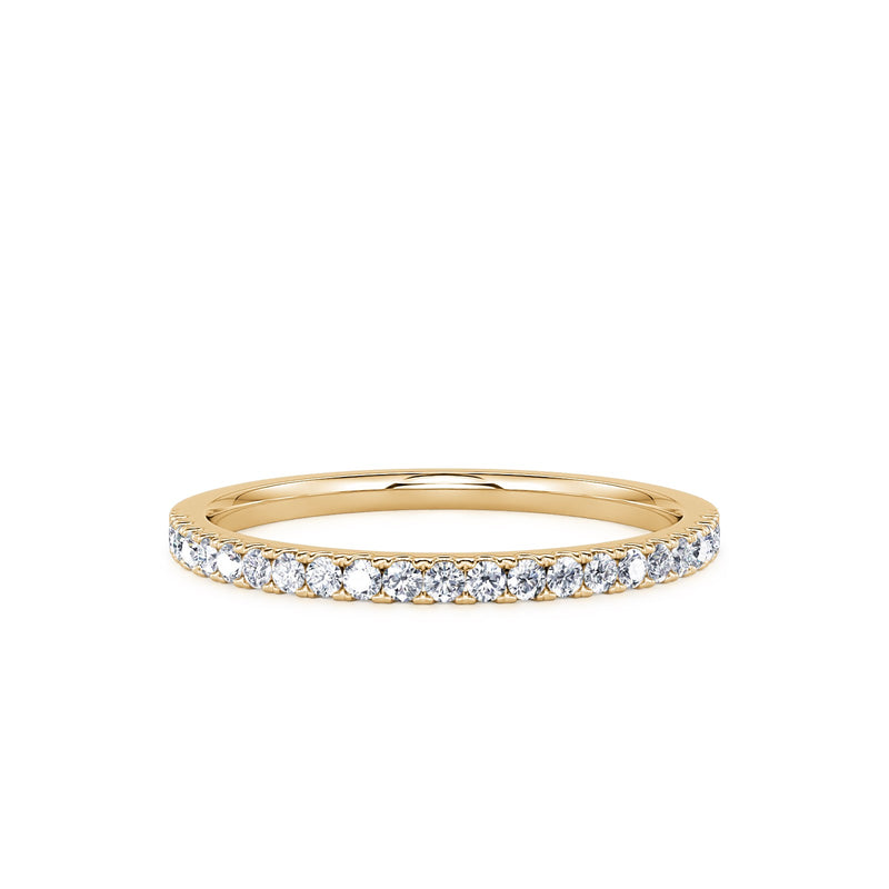 Golden Frost Diamond Anniversary Band