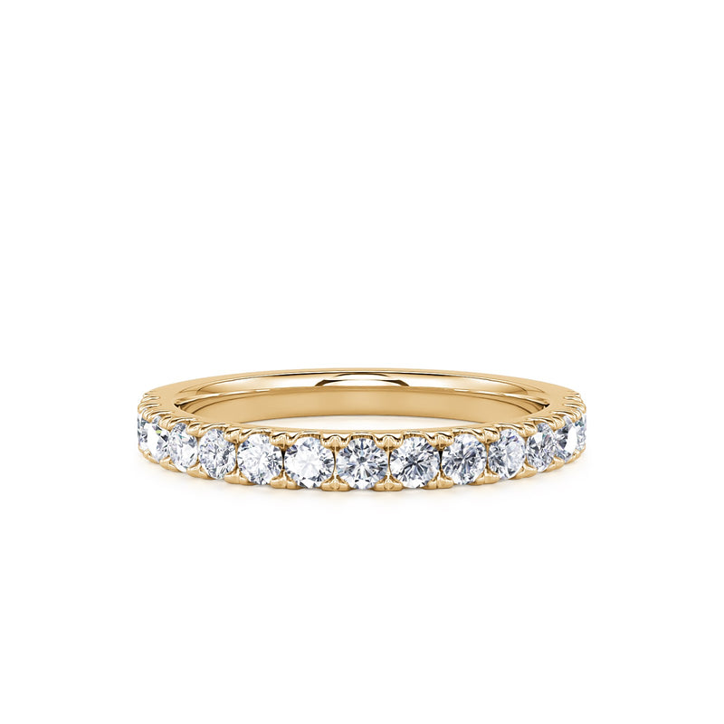 Golden Frost Diamond Anniversary Band