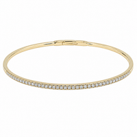 Flexie Diamond Line Bangle Bracelet