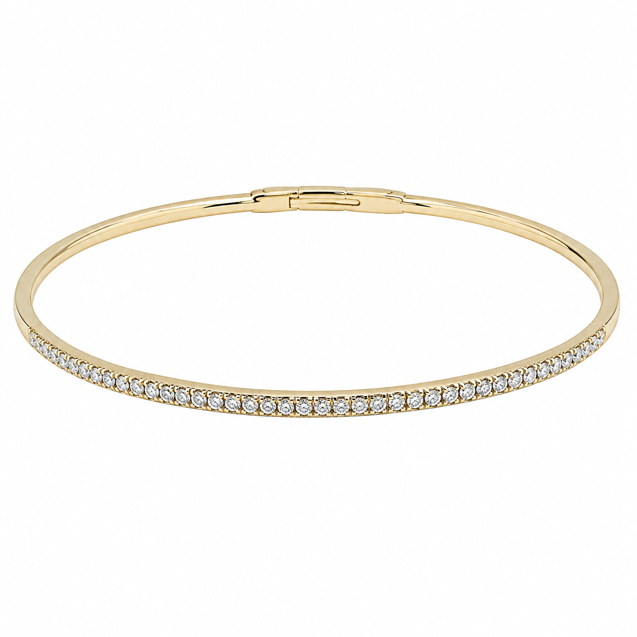 Flexie Diamond Line Bangle Bracelet
