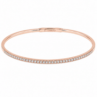 Flexie Diamond Line Bangle Bracelet