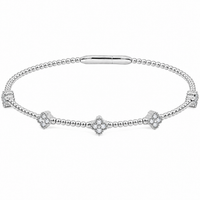 Flexie Clover Diamond Bracelet