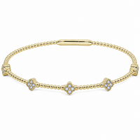 Flexie Clover Diamond Bracelet