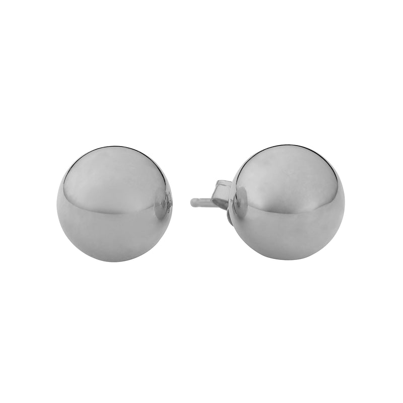 High Polished Ball Stud Earrings